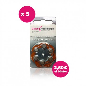 30 Pilas Rayovac Marrón tipo 312 (5 packs)