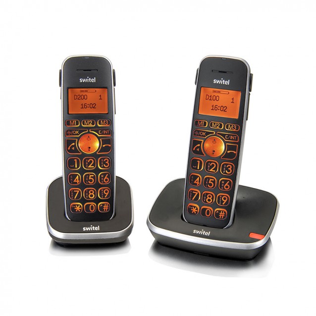 Teléfono inalámbrico Switel D102 Vita Comfort Teléfono inalámbrico Switel D102 Vita Comfort
