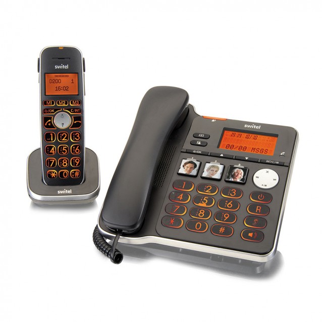Teléfonos fijos Switel D200 Vita Comfort Teléfonos fijos Switel D200 Vita Comfort